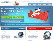 Tablet Screenshot of gettraffic.com